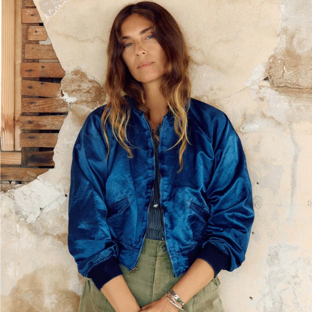 imogene + willie Shelbyville Jacket indigo satin M/L